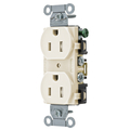 Hubbell Wiring Device-Kellems Commercial Specification Grade Duplex Receptacles BR15LATR